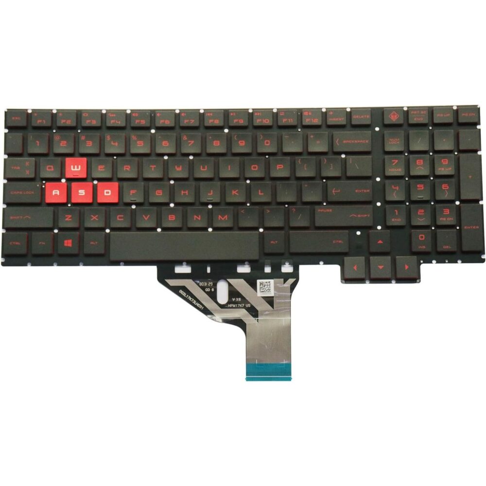 Keyboard HP Omen 15-CE, Red, US HP