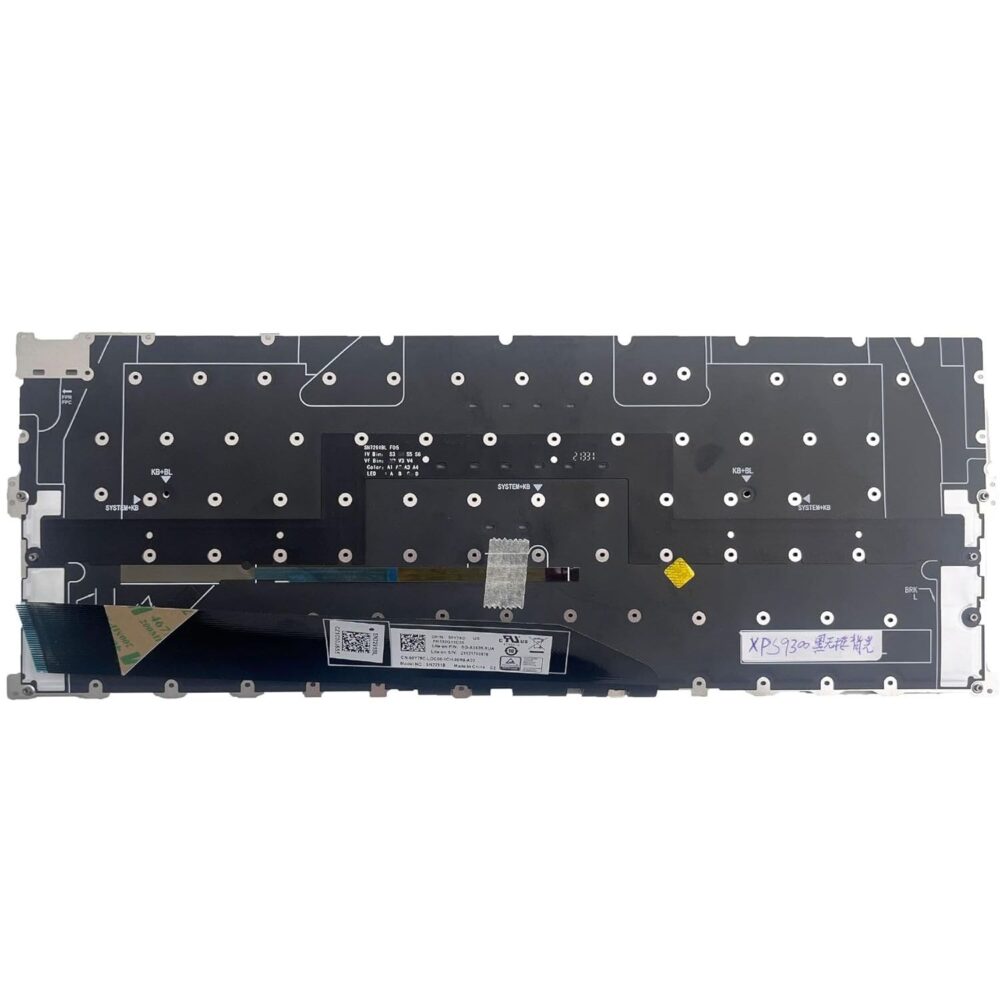 Keyboard Dell XPS 13 9300, Backlit, US DELL - Image 2