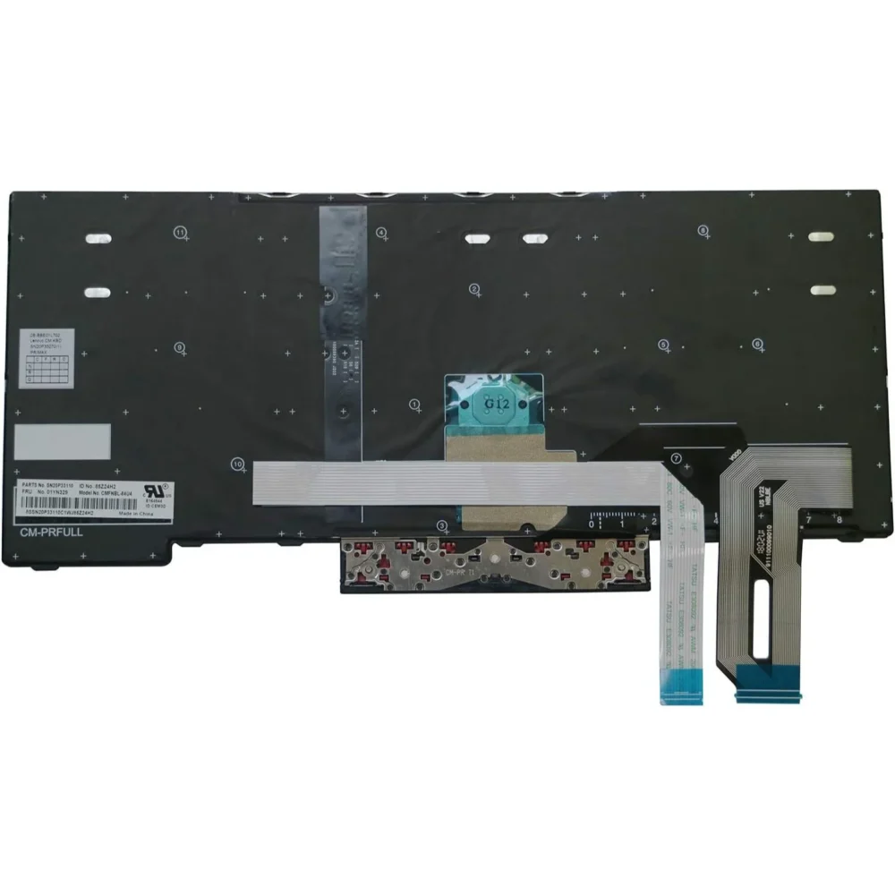 Keyboard Lenovo Thinkpad T490, Black, Backlit, US Lenovo - Image 2
