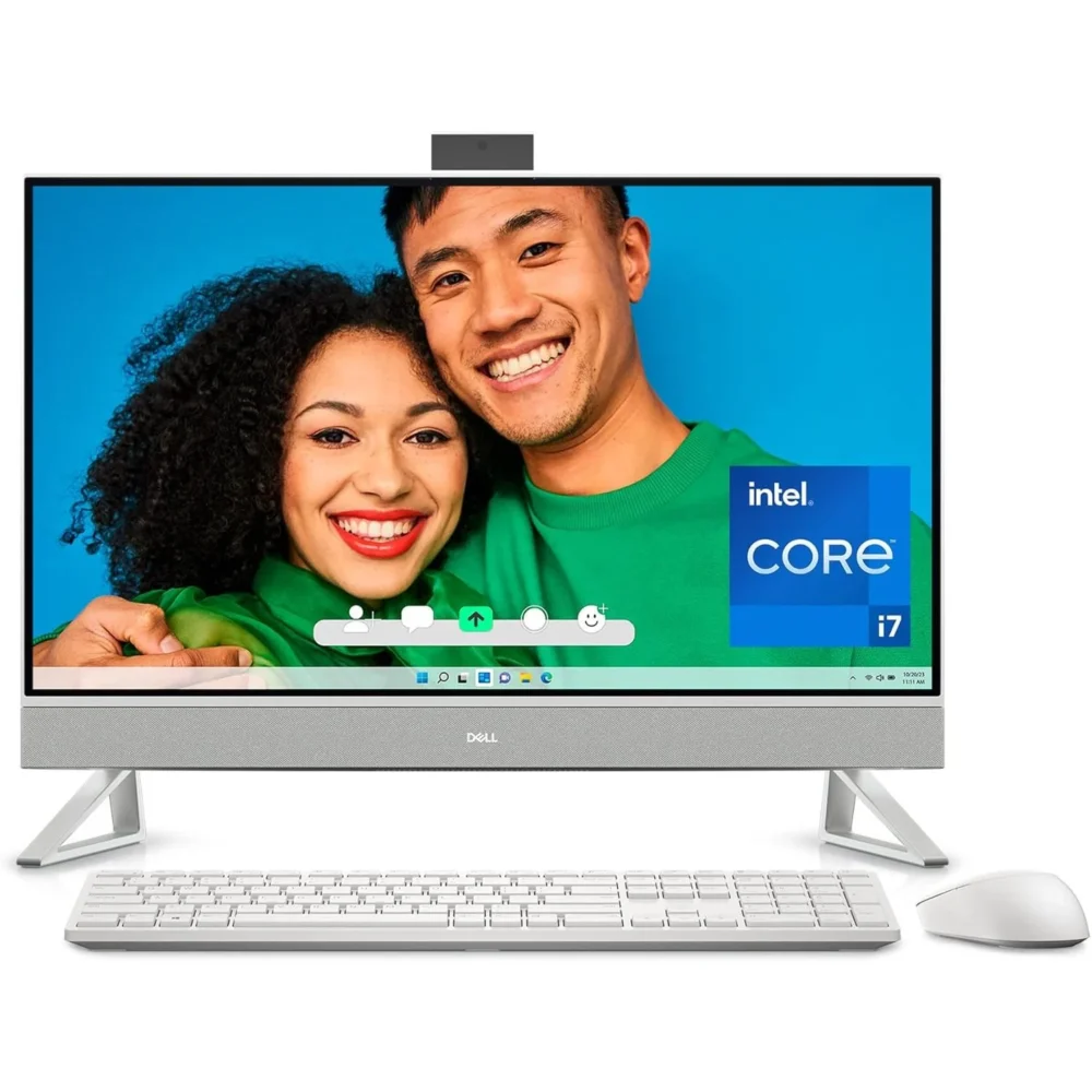 Dell Inspiron All in One 7720, i7-1355U, 16GB, 1TB HDD 512GB Nvme, 27-inch FHD Touchscreen, MX550 2GB, Windows 11