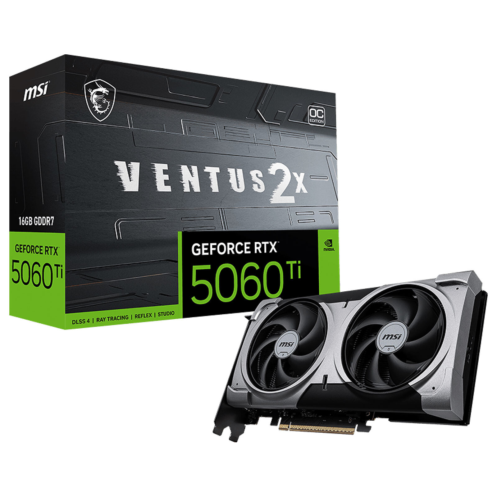 MSI RTX5060TI 8GB VENTUS 2X PLUS OC GDDR7 VGA