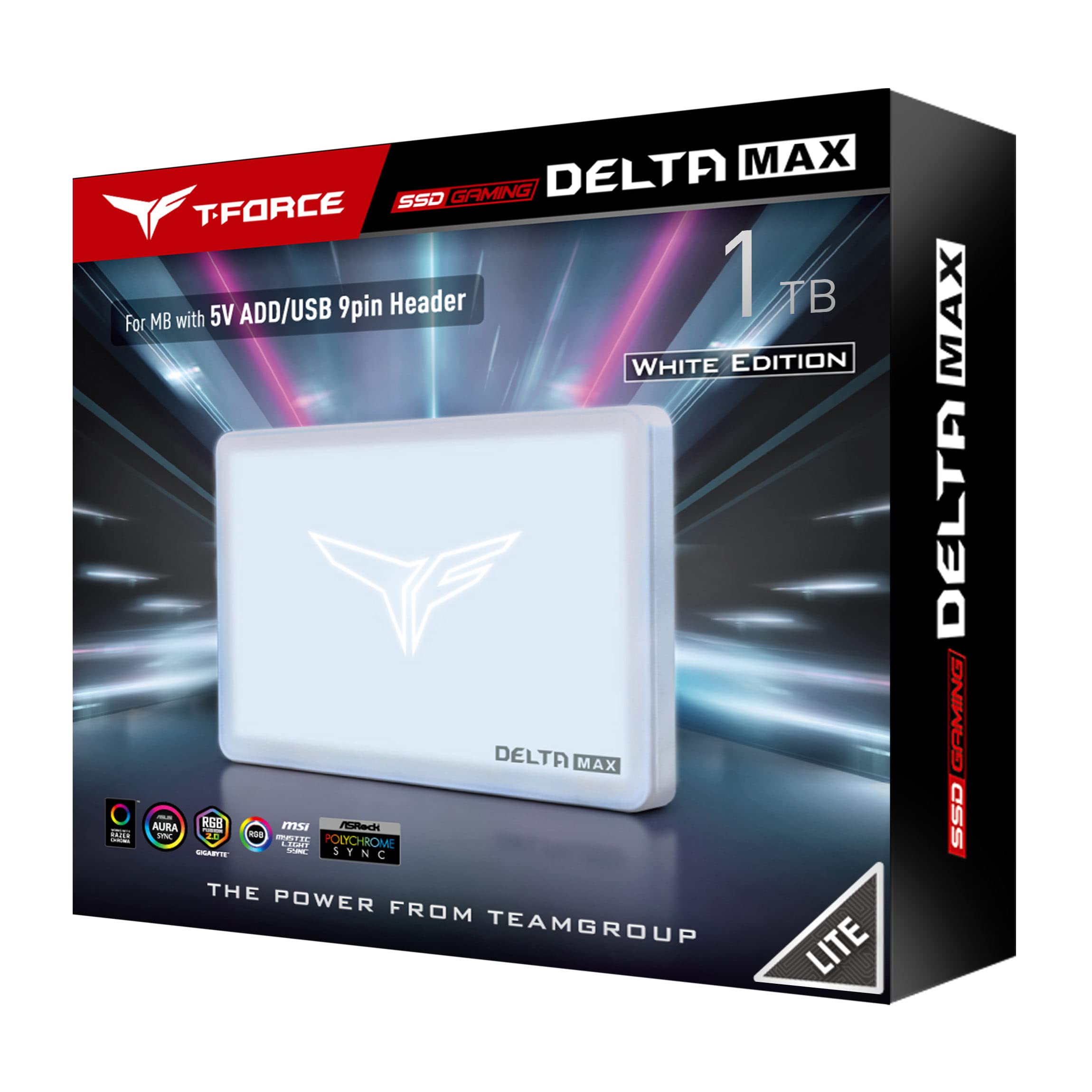 T-FORCE SSD DELTA MAX 1TB RGB 2.5" SATA III WHITE