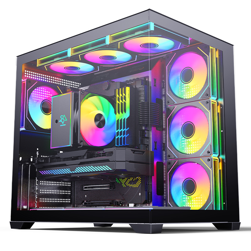 SNOWMAN CASE CS015 WHITE 4 FANS ARGB ATX