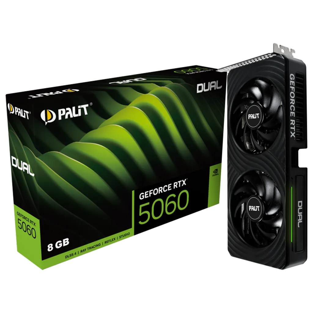 PALIT RTX 5060 DUAL 8GB - BLACK NE75060019P1-GB2063D