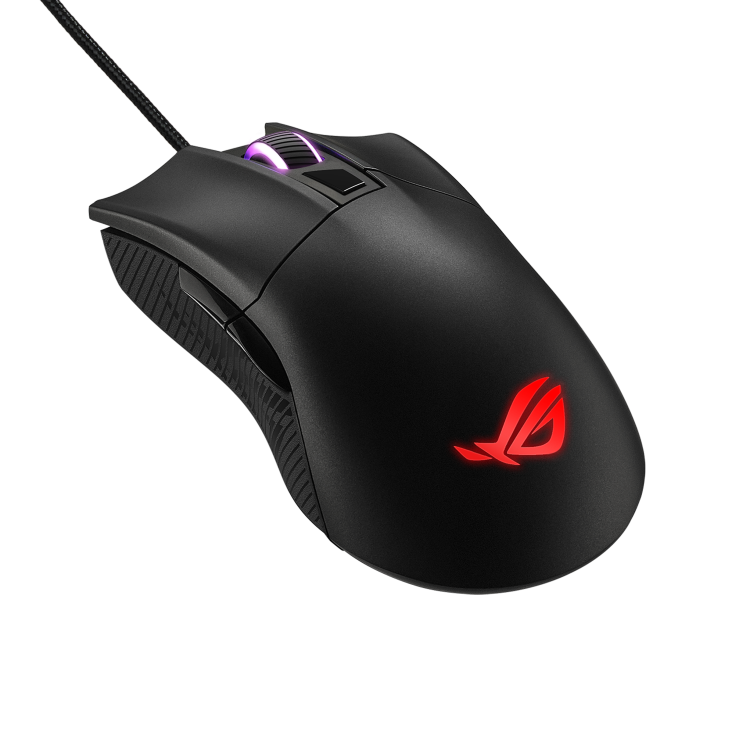 Asus ROG Gladius II 90MP01D0, Wired gaming mouse, RGB, 6 Programmable buttons, up to 6200 DPI