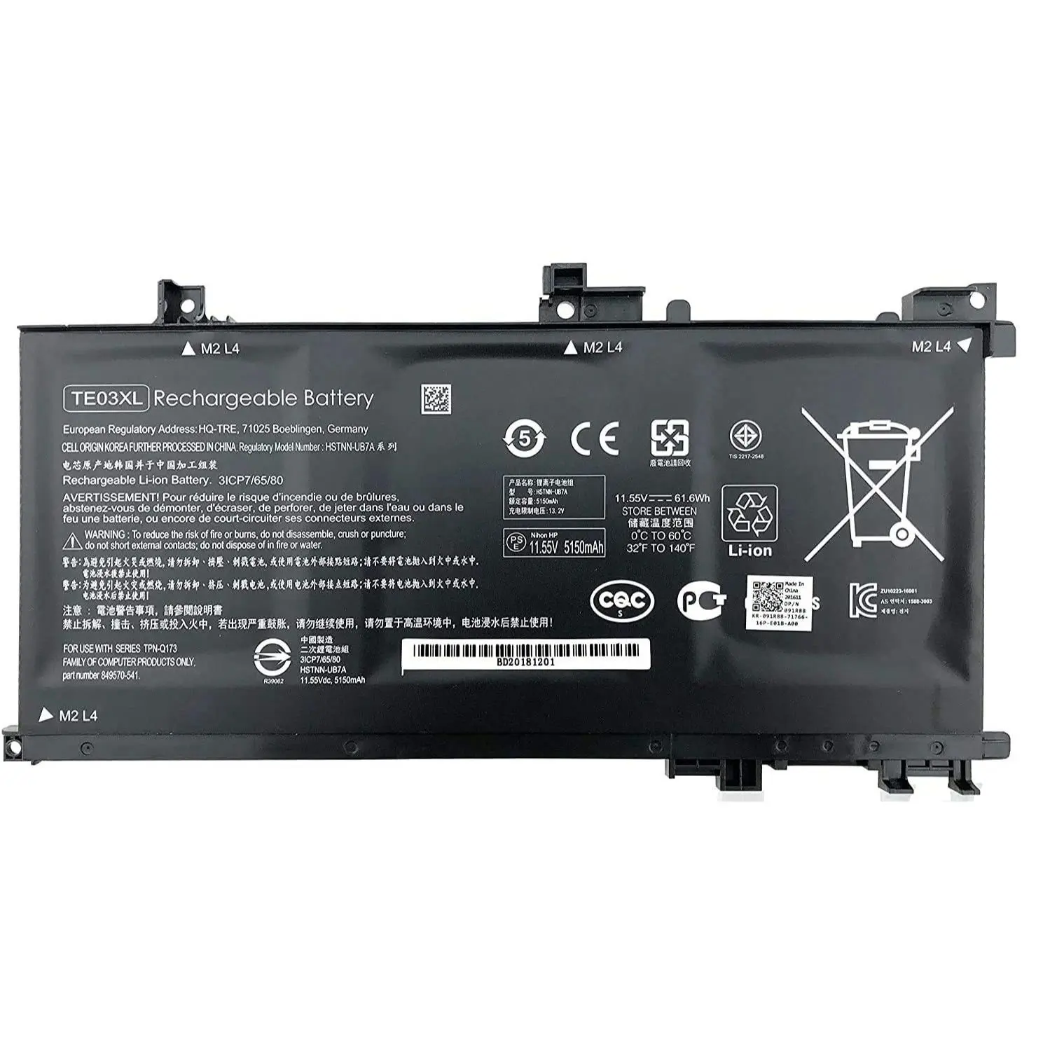 Original Cell battery TE03 for HP Omen-Pavilion series